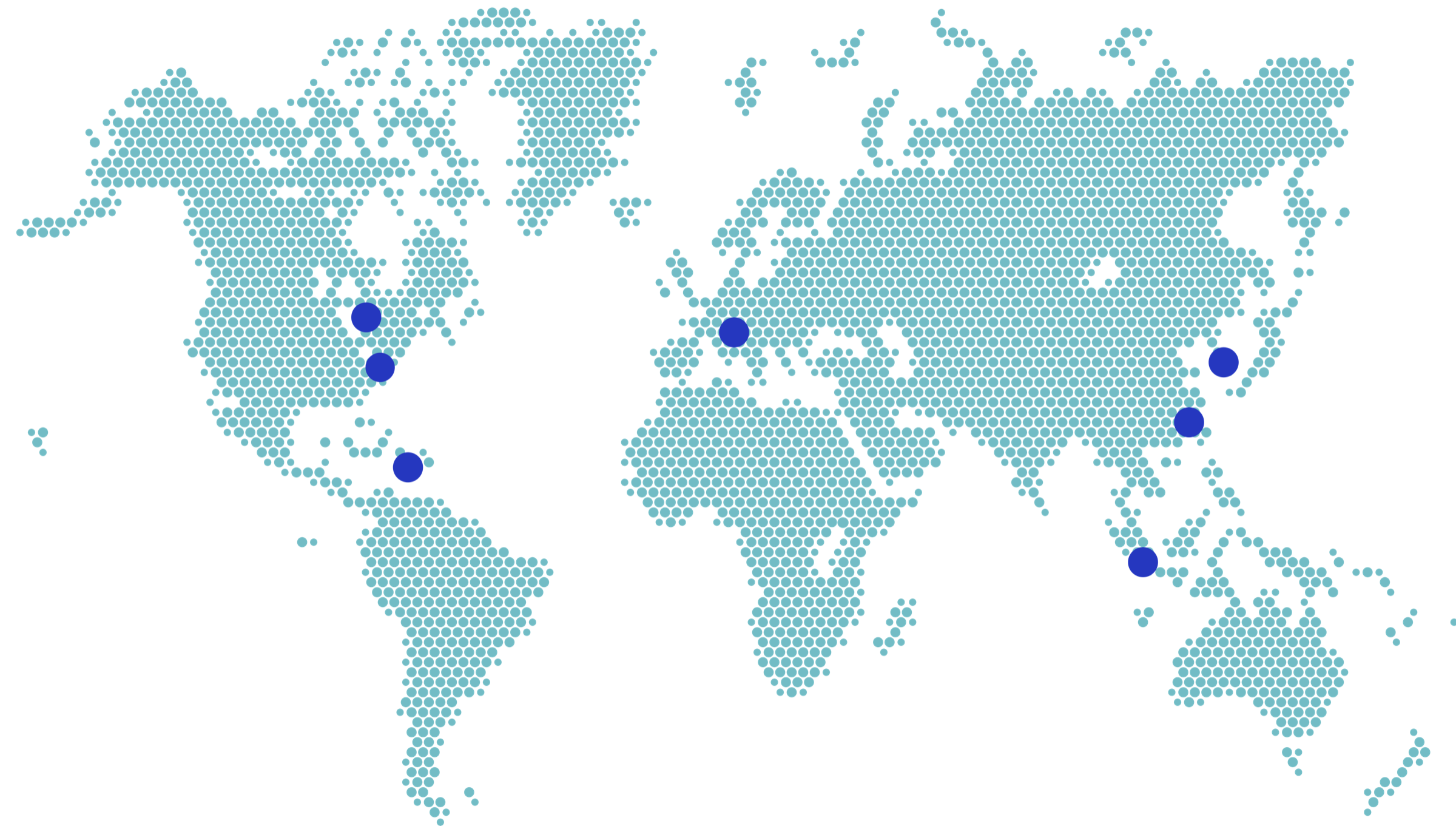 Vegalab global presence map
