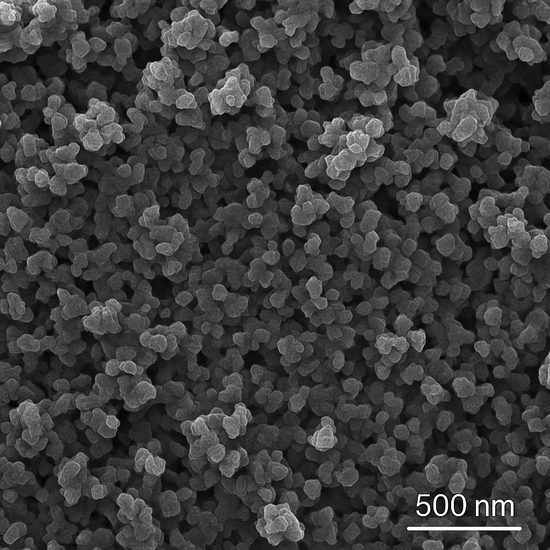 Nano-encapsulation particles under electron microscopy